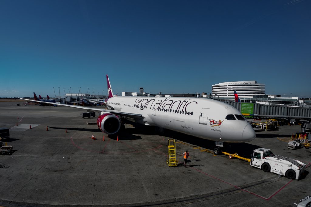 Airplanes, Airports, Planes, Seatac, Sky Club, VIrgin Atlantic